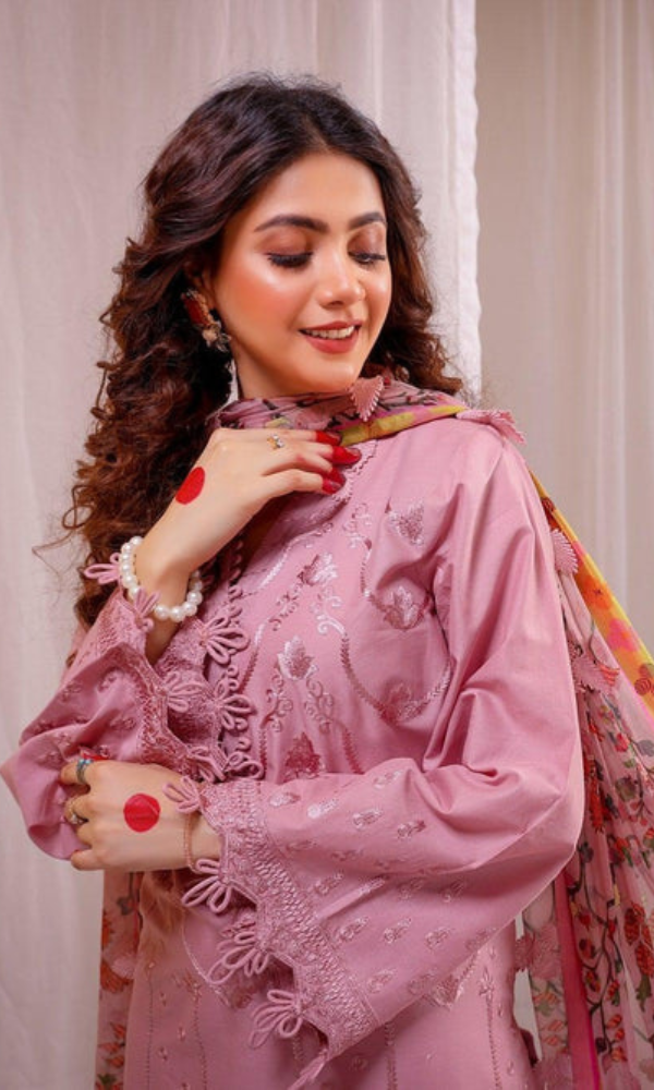 Limelight - 3PC (Unstitched) Embroidered  Lawn Suit - LM2444