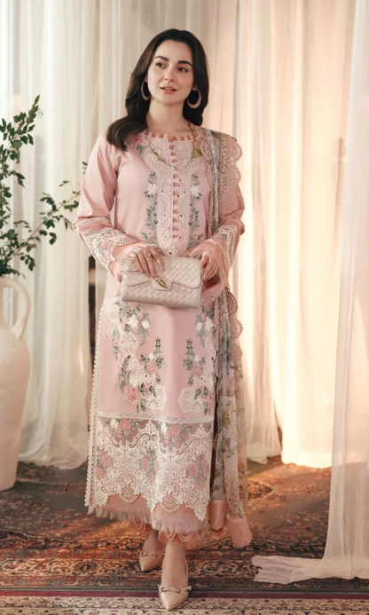 Jade - 3PC (Unstitched) Embroidered Chickenkari Lawn Suit - GKA