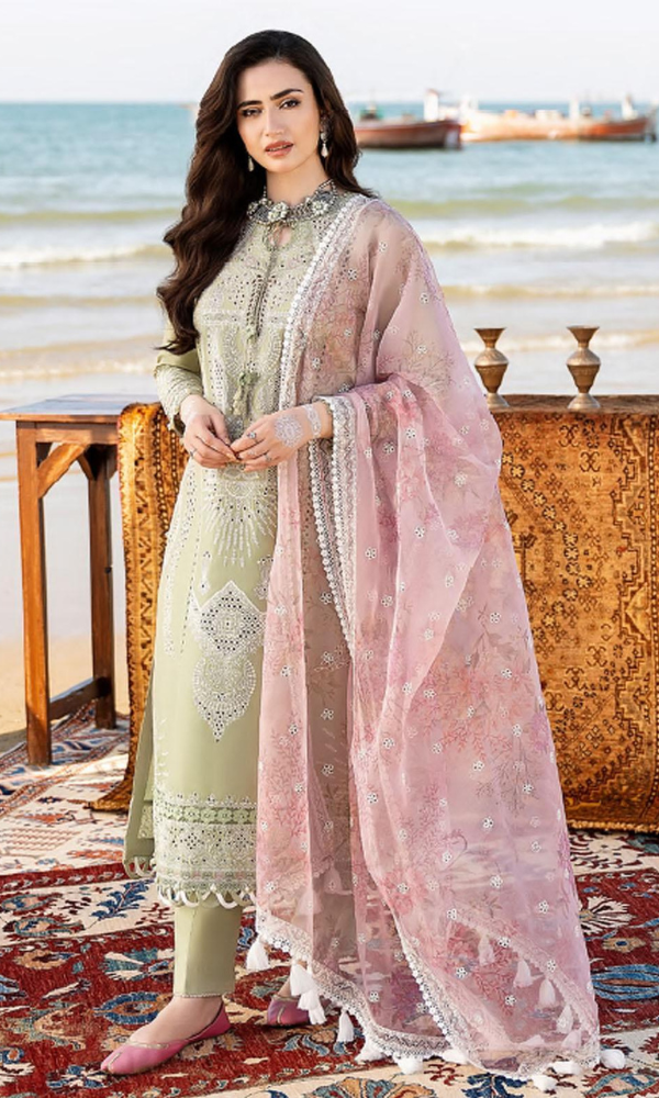Bareeze - 3PC Embroidered Chicken Kari Lawn Suit - GKA2464