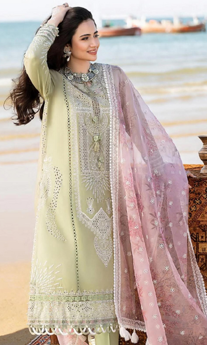 Bareeze - 3PC Embroidered Chicken Kari Lawn Suit - GKA2464