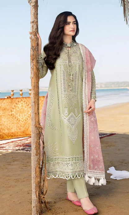 Bareeze - 3PC Embroidered Chicken Kari Lawn Suit - GKA2464