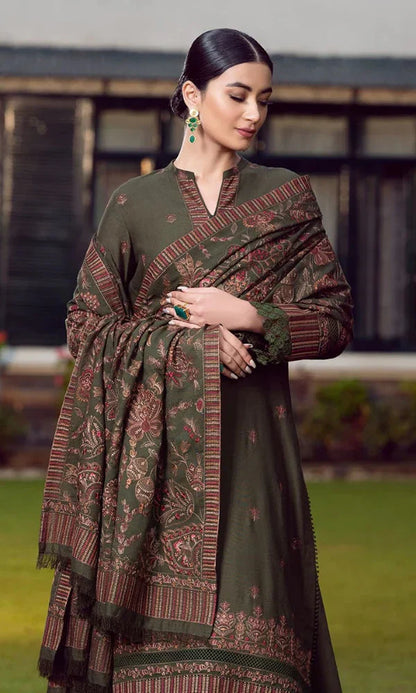 Bareeze - 3PC Dhannak Heavy Embroidered Suit - GKA7511